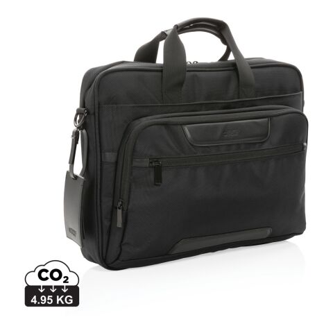 Swiss Peak AWARE™ RPET Voyager 15.6&quot; laptop bag black | No Branding | not available | not available | not available