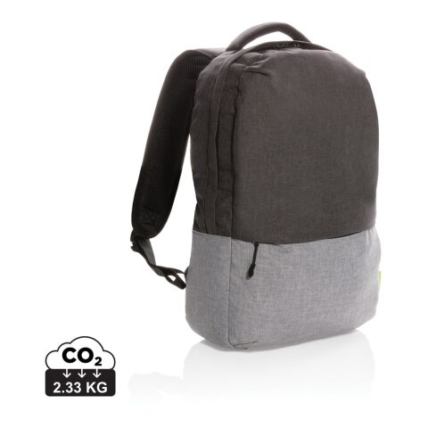 Duo colour RPET 15.6&quot; RFID laptop backpack PVC free grey | No Branding | not available | not available | not available