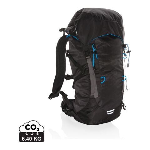 Explorer ribstop large hiking backpack 40L PVC free black-blue | No Branding | not available | not available | not available