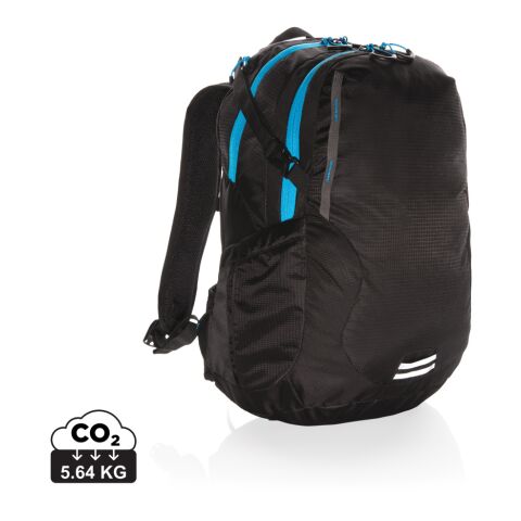 Explorer ribstop medium hiking backpack 26L PVC free black-blue | No Branding | not available | not available | not available