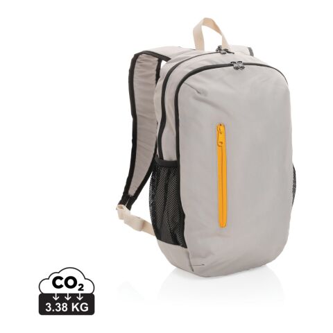 Impact AWARE™ 300D RPET casual backpack brown-orange | No Branding | not available | not available | not available