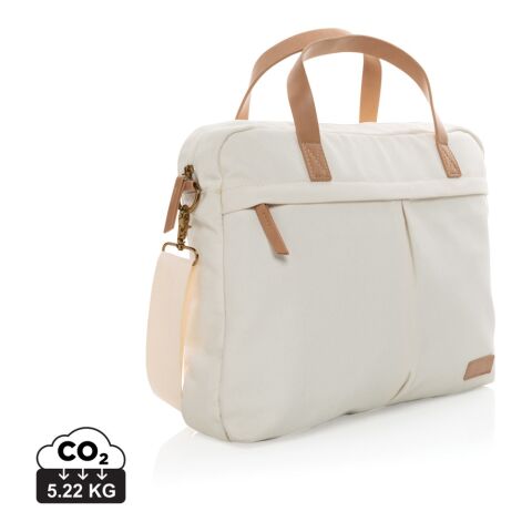 Impact AWARE™ 16 oz. recycled canvas laptop bag