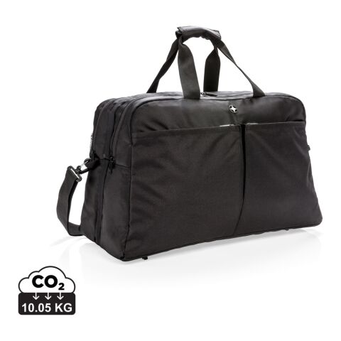 Swiss Peak RFID duffle with suitcase opening black | No Branding | not available | not available | not available