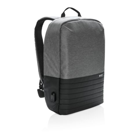 Swiss Peak RFID anti-theft 15.6&quot; laptop backpack grey-black | No Branding | not available | not available