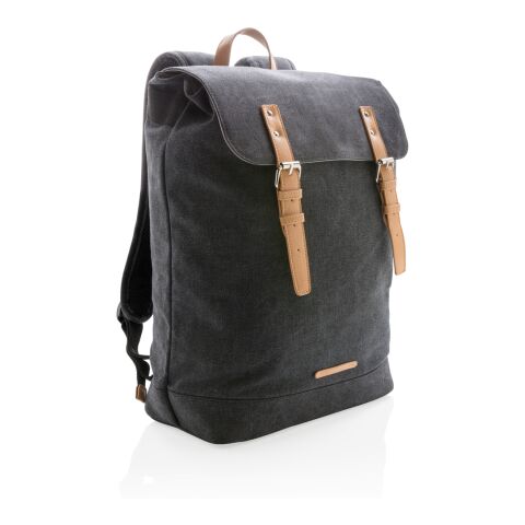 Canvas laptop backpack PVC free