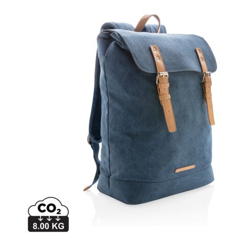 Canvas laptop backpack PVC free
