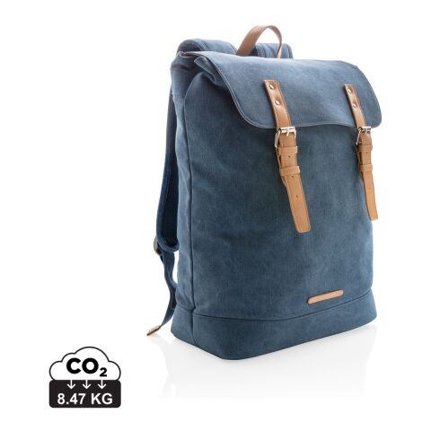 Canvas laptop backpack PVC free