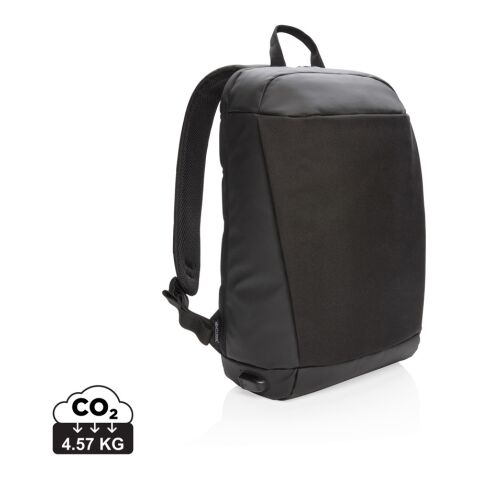 Madrid anti-theft RFID USB laptop backpack PVC free black-black | No Branding | not available | not available