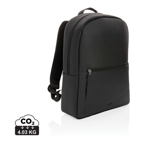 Swiss Peak deluxe vegan leather laptop backpack PVC free black | No Branding | not available | not available