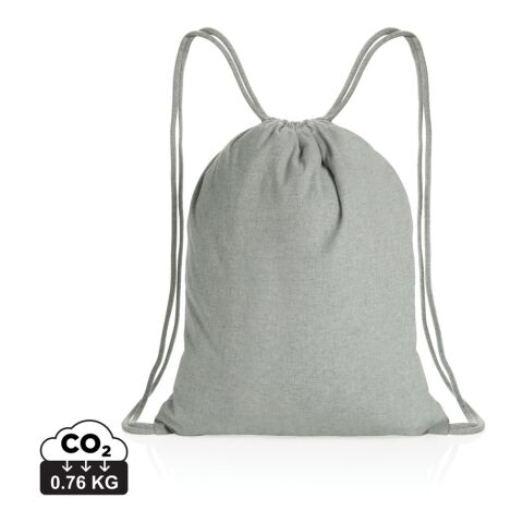 Impact AWARE™ Recycled cotton drawstring backpack 145g grey | No Branding | not available | not available | not available