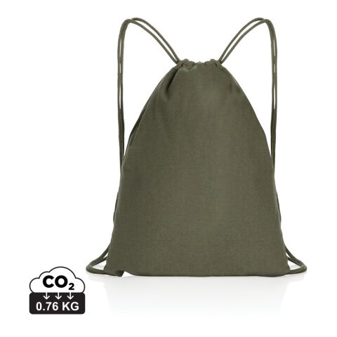 Impact AWARE™ Recycled cotton drawstring backpack 145g