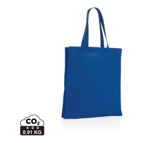 Impact AWARE™ Recycled cotton tote w/bottom 145g blue | No Branding | not available | not available | not available