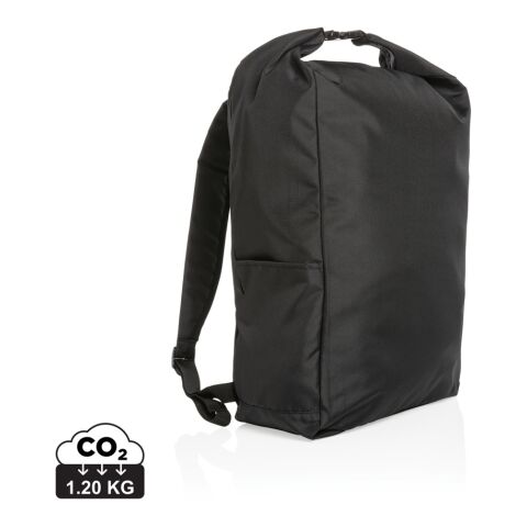 Impact AWARE™ RPET lightweight rolltop backpack black | No Branding | not available | not available | not available