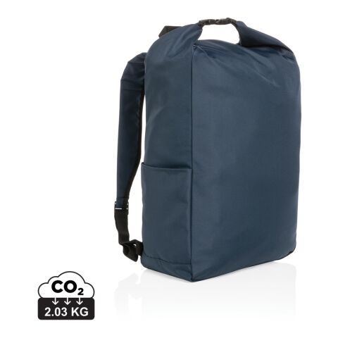 Impact AWARE™ RPET lightweight rolltop backpack navy | No Branding | not available | not available | not available
