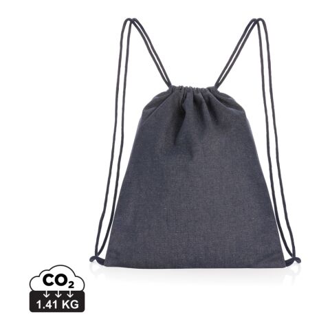 Impact AWARE™ recycled denim drawstring backpack