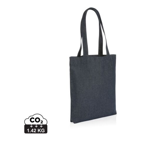 Impact AWARE™ recycled denim tote bag blue | No Branding | not available | not available | not available