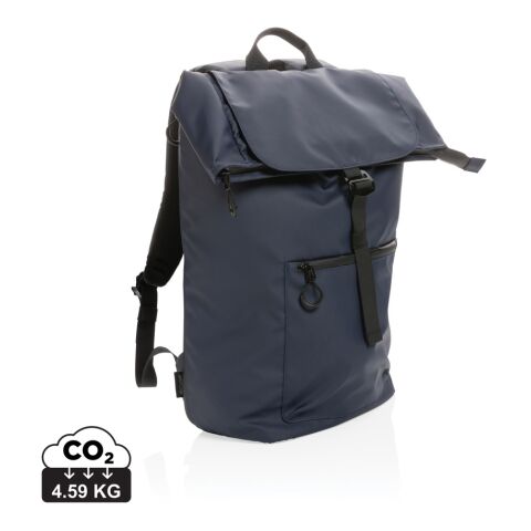Impact AWARE™ RPET Water resistant 15.6&quot;laptop backpack navy | No Branding | not available | not available | not available