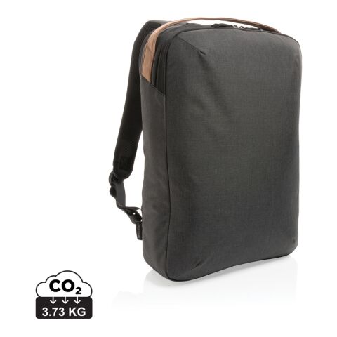 Impact AWARE™ 300D two tone deluxe 15.6&quot; laptop backpack black | No Branding | not available | not available