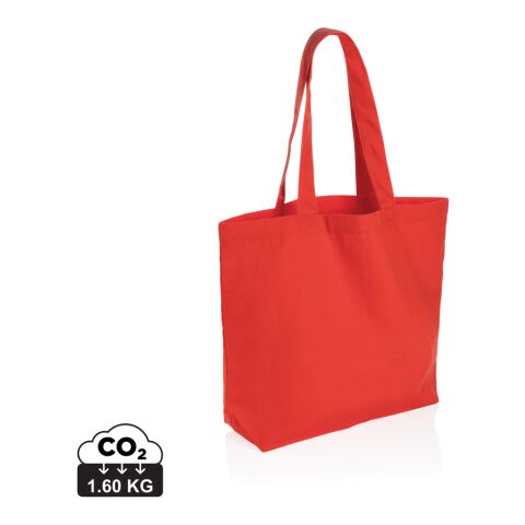 Impact Aware™ 240 gsm rcanvas shopper w/pocket red | No Branding | not available | not available | not available