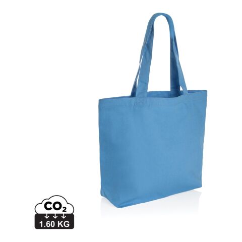Impact Aware™ 240 gsm rcanvas shopper w/pocket blue | No Branding | not available | not available | not available