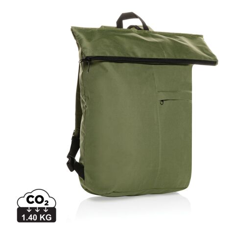 Dillon AWARE™ RPET lighweight foldable backpack green | No Branding | not available | not available | not available