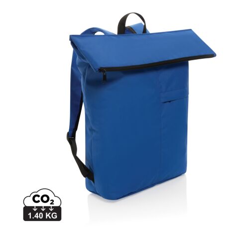 Dillon AWARE™ RPET lighweight foldable backpack royal blue | No Branding | not available | not available | not available
