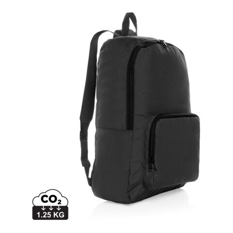 Dillon AWARE™ RPET foldable classic backpack black | No Branding | not available | not available | not available