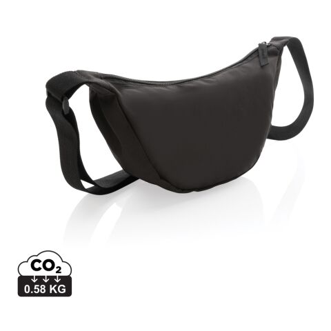 Crescent AWARE™ RPET half moon sling bag black | No Branding | not available | not available | not available