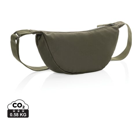 Crescent AWARE™ RPET half moon sling bag green | No Branding | not available | not available | not available