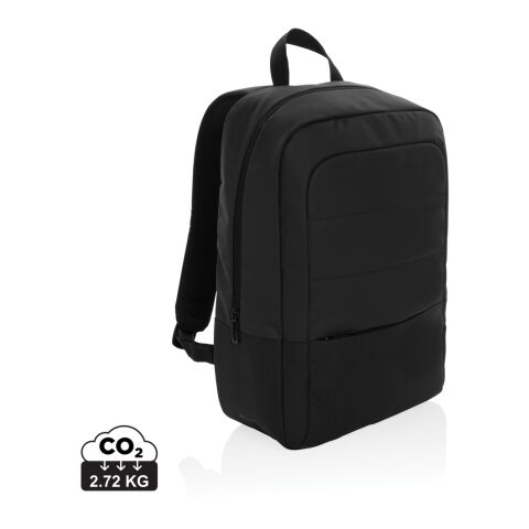Armond AWARE™ RPET 15.6 inch standard laptop backpack black | No Branding | not available | not available