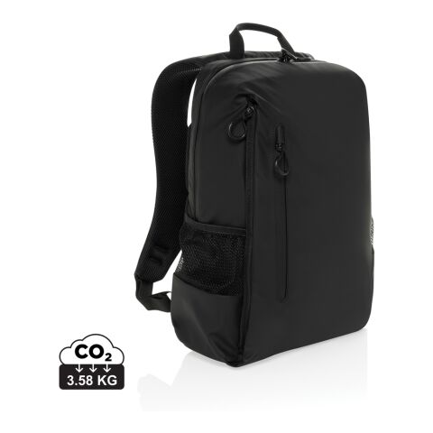 Lima Aware™ RPET water resistant 15.6 laptop backpack black | No Branding | not available | not available | not available