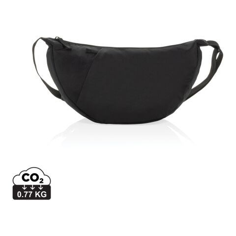 Crescent XL AWARE™ RPET half moon sling bag black | No Branding | not available | not available | not available