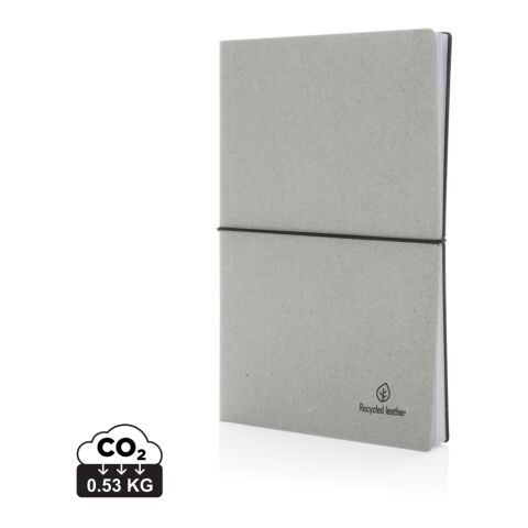 A5 recycled leather notebook