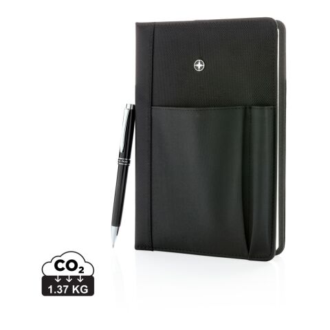 Refillable notebook and pen set black | No Branding | not available | not available