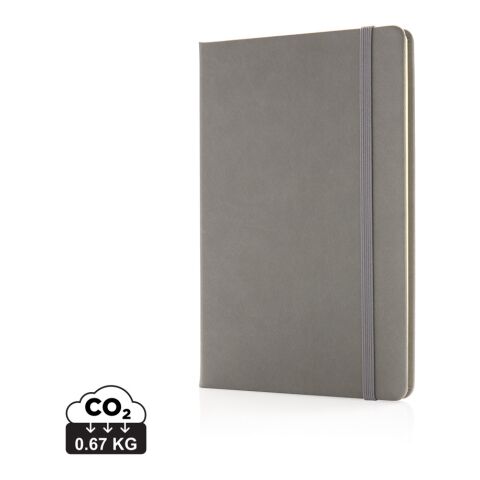Deluxe hardcover PU A5 notebook grey | No Branding | not available | not available
