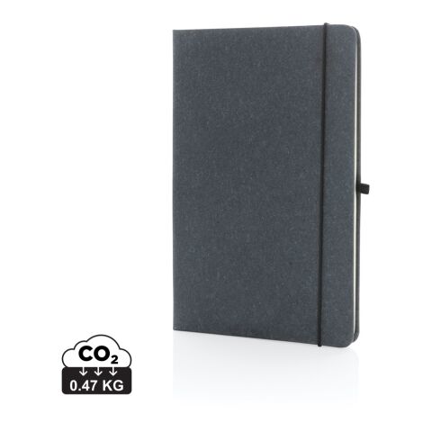 Recycled leather hardcover notebook A5