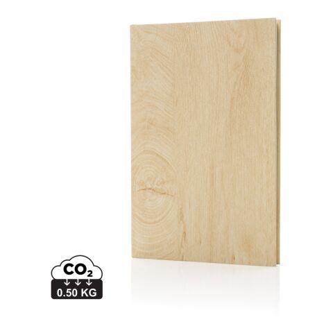 Kavana wood print A5 notebook light brown | No Branding | not available | not available