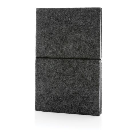 GRS certified recycled felt A5 softcover notebook