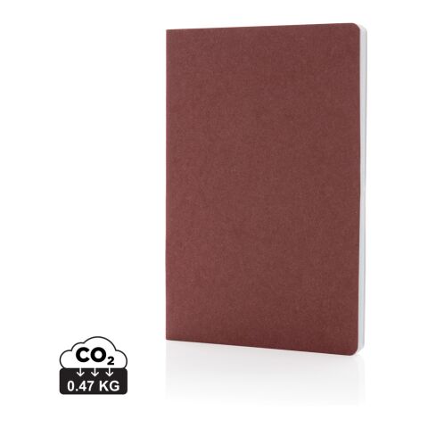 Salton luxury kraft paper notebook A5 cherry red | No Branding | not available | not available
