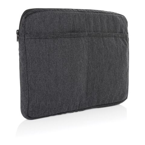 Laluka AWARE™ recycled cotton 15.6 inch laptop sleeve anthracite | No Branding | not available | not available | not available