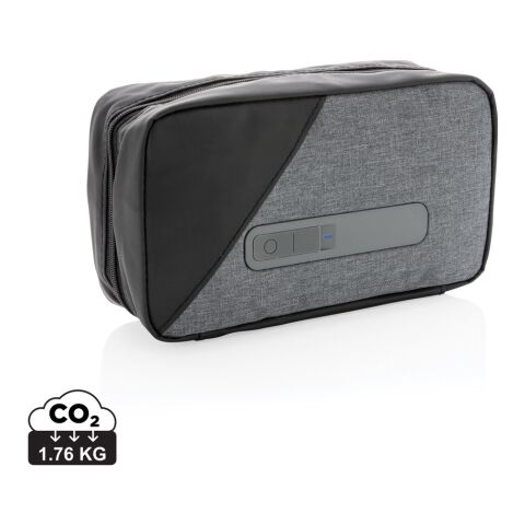 Portable UV-C steriliser pouch with integrated battery 
