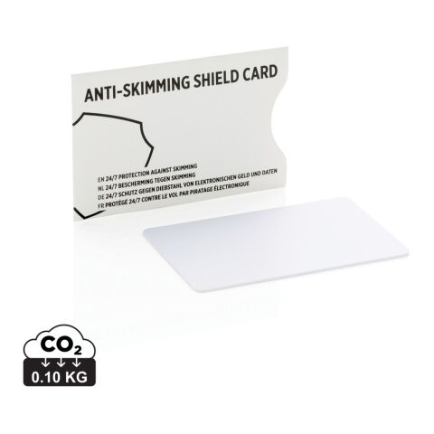 Anti-skimming RFID shield card White | No Branding | not available | not available