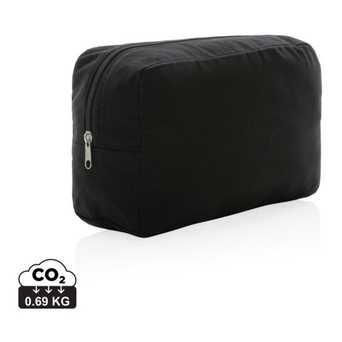 Impact Aware™ 285 gsm rcanvas toiletry bag undyed black | No Branding | not available | not available | not available