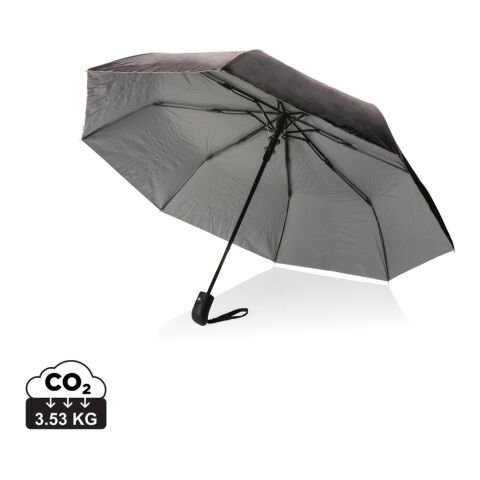 21&quot; Impact AWARE™ RPET 190T Pongee dual colour mini umbrella silver | No Branding | not available | not available
