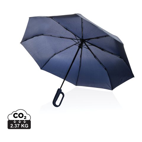 Yara 21" AWARE™ RPET solid colour umbrella with carabiner