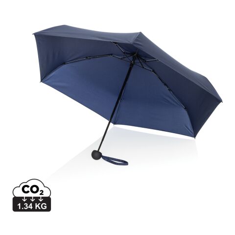 19.5" Aware™ RPET super mini manual 190T Pongee umbrella navy | No Branding | not available | not available