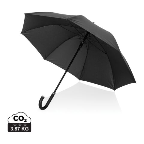 Swiss Peak Vero Aware™ RPET 25” umbrella w luxe handle black | No Branding | not available | not available