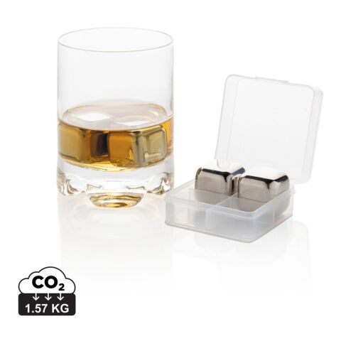 Re-usable stainless steel ice cubes 4pc