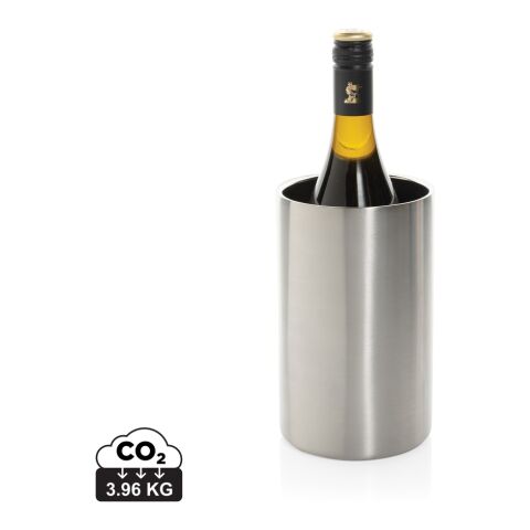 Vino RCS certified recycled stainless steel wine bucket silver