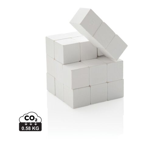 FSC® Wooden brain game in canvas pouch white | No Branding | not available | not available